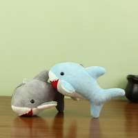 Vente en gros Mini 15cm requin en peluche sac porte-clés pendentif poupée personnalisé animal de mer en peluche jouets pour cadeau de promotion