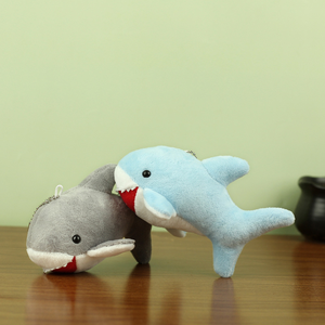 Оптовая продажа мини 15 см Акула плюшевая игрушка сумка брелок кукла кулон морское животное мягкие игрушки для продвижения подарок - Product Image 4