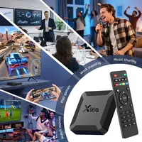Boîtier TV X96Q 2 Go de RAM 16 Go de ROM Android 10.0 Quad Core Wi-Fi 2.4G LAN 100 Mbps USB 4K H.265 HEVC Smart Set Top Box