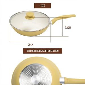 Sartén <span class=keywords><strong>Antiadherente</strong></span> E-TOP con Tapa, Sartén Profunda de 4.1 QT con Mango de Acero Inoxidable, Sartén Grande, Olla <span class=keywords><strong>Jumbo</strong></span> de Cerámica - Product Image 6