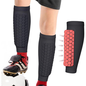 Almohadillas para piernas para niños adultos Proteger escudos de fútbol Ejercicio Espinilleras Calcetines de fútbol Mangas de pantorrilla Espinilleras - Product Image 3