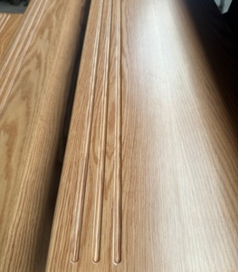 <span class=keywords><strong>Escalier</strong></span> intérieur minimaliste VIKO en chêne rouge, marches préfabriquées en bois massif, design italien de luxe pour villa et hôtel - Product Image 4