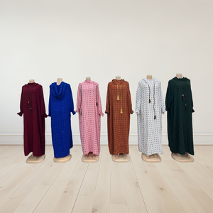 Nuovo Arrivo 2026: Abito Lungo da Donna Elegante con Motivo Geometrico, Vestibilità Ampia, Maniche Lunghe, Casual, Eco-Friendly, Vita Naturale, per Uso Quotidiano - Product Image 4