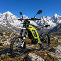 Moto tout-terrain électrique ZONSEN EX2 63 kg, cadre en aluminium léger, 72 V 4000 W, 74 V 32 Ah, moto électrique tout-terrain professionnelle