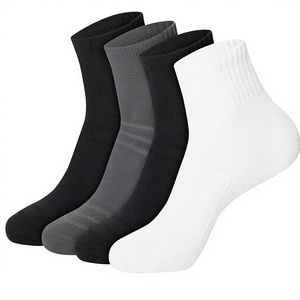 Custom Cushioned Ankle Sports Socks for Men and Women Cotton Nylon Spandex Knitted Quick Dry <b>No</b> <b>Show</b> Socks - Product Image 4