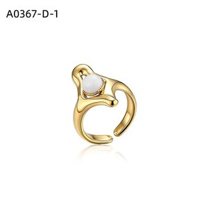 Anillo de Moda con PIEDRA NATURAL A0367 para Mujer, Joyería de Alta Calidad - Product Image 1
