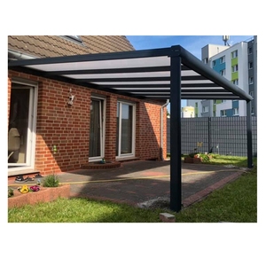 aluminum pergola with polycarbonate roof/ waterproof