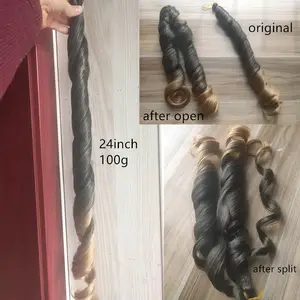 Wholesale Synthetic Silky Pony Wave Crochet Braids Hair Extensions French Curling Braiding Hair
