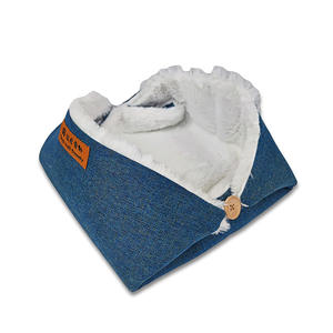 Cama de Lujo para Mascotas, de Felpa Larga, Calmante para la Ansiedad, de Color Sólido, Lavable, de Piel Sintética, Plegable, Suave, Tipo Sofá para Perros y Gatos - Product Image 5