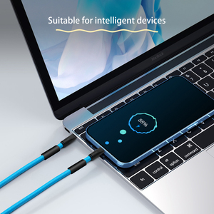 Tipo di fabbrica <span class=keywords><strong>C</strong></span> per tipo <span class=keywords><strong>C</strong></span> cavo di ricarica per telefono 3A cavo di alimentazione a cordino veloce con dati mobili - Product Image 2