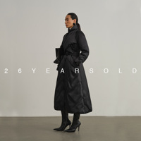 26YEARSOLD Manteau d'hiver chaud et élégant en duvet de canard blanc, design original, coupe ajustée, noir, 3564