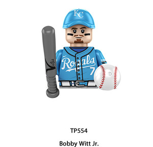 Sports Athlete Mini Building <strong>Block</strong> Figures, Desktop Collectible Ornament with Bat &amp; Ball Accessories - Product Image 4