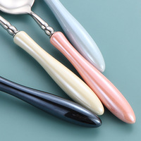 Ensemble de couverts élégants à manche en céramique et taille fine, couteau, fourchette et cuillère en acier inoxydable 304, cadeau de luxe pour hôtel et steak