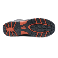 MAXITOUGH Bottes de travail en cuir gaufré grain de soudure avec embout en acier PU/semelle en caoutchouc Protection de la semelle extérieure Bottes de sécurité minière pour hommes