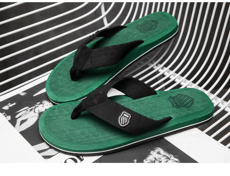 EVA Upper Slippers Flip Flops for Men Beach Summer Sandals Custom Logo Slides Slippers