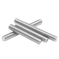 UNF SS304/316 Stainless Steel Stud Bolt Zinc Plated Black Right Hand ASME B18.31.2 B18.31.1 PTFE Coated Metric Studs