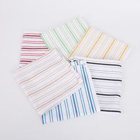 Essuie-tout de cuisine en coton rayé multicolore, absorbant, réutilisable, sans peluches, pour le nettoyage, le séchage de la vaisselle et l'usage domestique