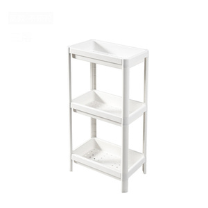 High Quality 3-Tier Movable <strong>Kitchen</strong> <strong>Storage</strong> Racks PP Material Shelving <strong>Units</strong> with Wheels Standing Type for Organized <strong>Storage</strong> - Product Image 5