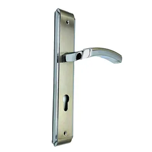 Luxury door lock handles 85mm zinc plate zinc door handle