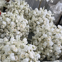 IFG Offres Spéciales 80cm Fleur De Soie Ivoire Hdrangea Boules Florales Grande Pièce Maîtresse pour Mariage