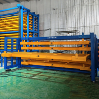 Étagère de stockage manuelle à manivelle en acier robuste pour la manutention des matériaux de machines de découpe laser CNC