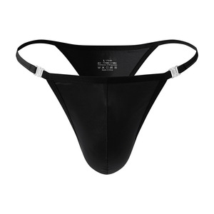 Slip <span class=keywords><strong>string</strong></span> uni brillant et lisse pour <span class=keywords><strong>homme</strong></span>, sexy, respirant, taille basse, transparent, <span class=keywords><strong>invisible</strong></span>, sans couture, confortable - Product Image 4