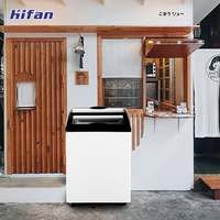 Mini-congélateur compact à refroidissement direct et ventilé, vitrine réfrigérée commerciale pour les glacieries