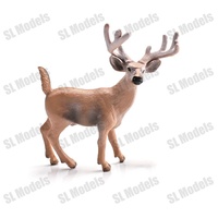 SL Models - Juego de 6 Figuras de Ciervos de PVC Plástico, para Niños de 4 Años en Adelante, Unisex, en Bolsa de PE, Producto Terminado