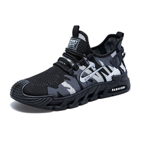 Zapatos de Seguridad con Suela de Tejido Fly-Knit, Puntera de Acero, Antideslizantes y Acolchados para Caminar - Product Image 5