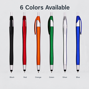 Für Pen 2 1 Touch Einziehbarer Kugelschreiber aus Kunststoff mit Individueller Farbe und Logo UV-Druck Schwarze/Blaue Tinte für Büro und Studenten - Product Image 6