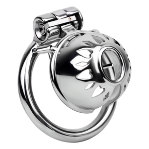 Nuevo Diseño Jaula de Castidad de Acero Inoxidable Dispositivo de Castidad Masculino Anillo para Pene Jaula para Pene Juguetes Sexuales para Adultos - Product Image 1