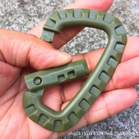 Meilleures ventes Mousqueton tactique de camping en plastique léger en forme de D de haute qualité Clip de suspension rapide Escalade en plein air Randonnée