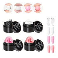 Gel UV Solide Personnalisé pour Ongles, Vernis Gel Naturel Antiadhésif, Extension d'Ongles Acrylique Solide, Gel de Construction 3D DIY