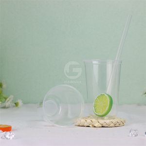 Vente en gros de gobelets en plastique jetables de 90 mm de diamètre, logo personnalisé, gobelets à bulles - Product Image 6