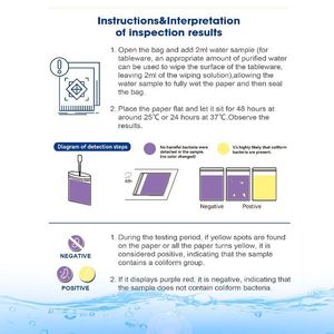 10 vi khuẩn Kit kiểm tra cho nước, E. Coli nhà chất lượng nước Kit kiểm tra cho tap, tốt, hồ bơi, ao, hồ, dễ dàng để sử dụng - Product Image 2