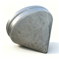 Fond de cuve de réacteur à basse pression en acier allié ASME SA516, tête conique excentrique robuste avec surface peinte