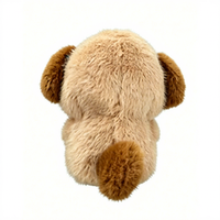 Peluche électronique AI chien mignon avec grands yeux lumineux, jouet interactif rechargeable pour enfants