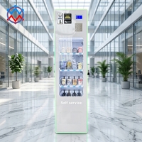 Distributeur automatique mural extérieur standard européen avec écran tactile 7 pouces pour snacks et boissons, blanc, SDK, télécommande