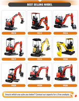 Livraison gratuite  INFRONT 3 tonnes 3,5 tonnes Moteur Kubota Excavatrices à chenilles Machine hydraulique Petit excavateur EPA Mini excavateur domestique
