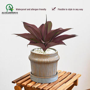Planta artificial de <span class=keywords><strong>agave</strong></span>, suculentas tropicales, vegetación sin maceta para el hogar, boda, Festival, arreglo de jardín DIY, decoración - Product Image 4