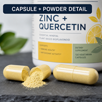 Capsules de Quercétine au Zinc OEM - Soutien Immunitaire Naturel 120 Capsules Végétariennes |   OEM/Marque privée pour adultes
