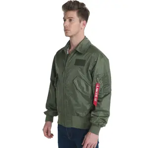 Kaliteli moda sokak stili Ma-1 uçuş ceket boy boş özel uçuş ceket uçuş bombacı ceket