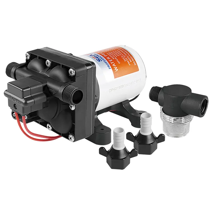 Seaflo công nghiệp 12V 24V DC Máy bơm nước với công tắc áp suất 3.0gpm mini bơm màng nhỏ tự động bơm tăng áp