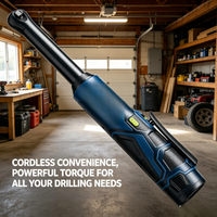 Kit perceuse électrique 1 batterie 1 chargeur, vente directe usine, boîte à outils domestique avec embouts, porte-embouts magnétique et plateau d'insertion personnalisé