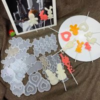 Herz Lutscher Süßigkeiten Formen Silikon Fondant Valentinstag Geschenk ideen 2024 Valentine Mold