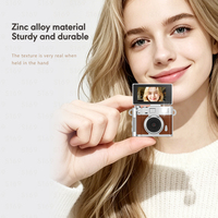 Nouvelle mini-caméra pour enfants 2026, 1,47 pouce, 1080P, avec couvercle rabattable, en alliage de zinc, dissipation thermique, caméra numérique miniature porte-clés