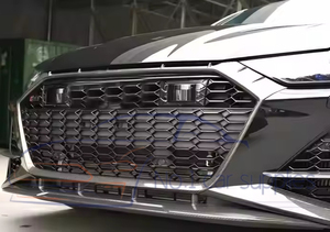 2019-2023 Couvercle d'habillage d'insertion de calandre <span class=keywords><strong>avant</strong></span> en Fiber de carbone sèche pour RS7 <span class=keywords><strong>6</strong></span> C8 ATB GRILLE Modification de voiture - Product Image 6