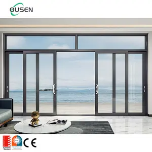 chinese commercial indoor retractable screen sliding aluminium doors and windows interior