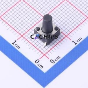 TS-KG02S-AT95F Tactile Switch SMD-4P,6x6mm Switch Single Pole Single Throw Round Button 2.5N Vertical Mount - Product Image 1