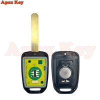 Llave de coche con control remoto de 3 botones, 434Mhz, chip ID47, sin llave, para Honda CRV 2013-2015, Accord Civic 2013-2017 MLBHLIK6-IL